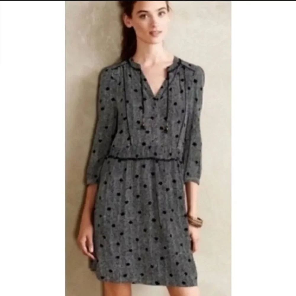 Anthrpologie Maeve galen tassel dress sz XS